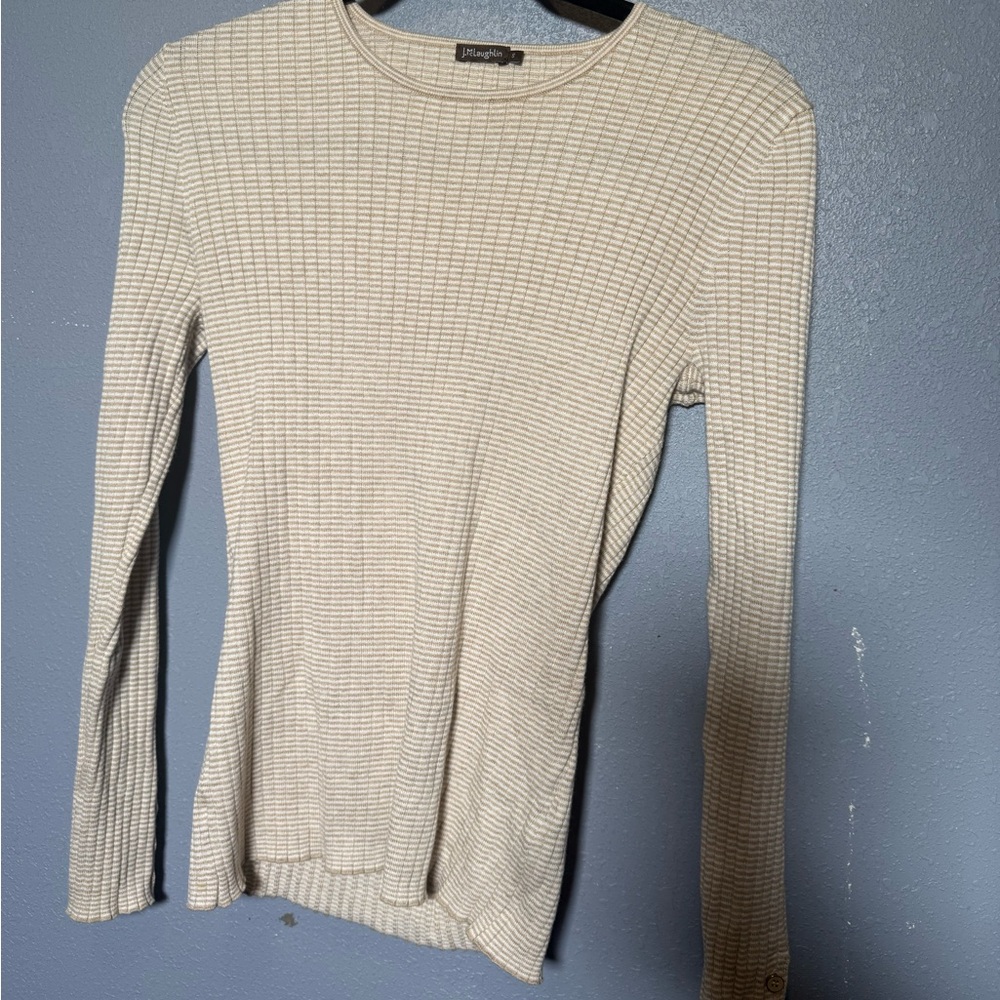 J. McLaughlin Button‎ Sleeve Top- Small - Picture 2 of 8